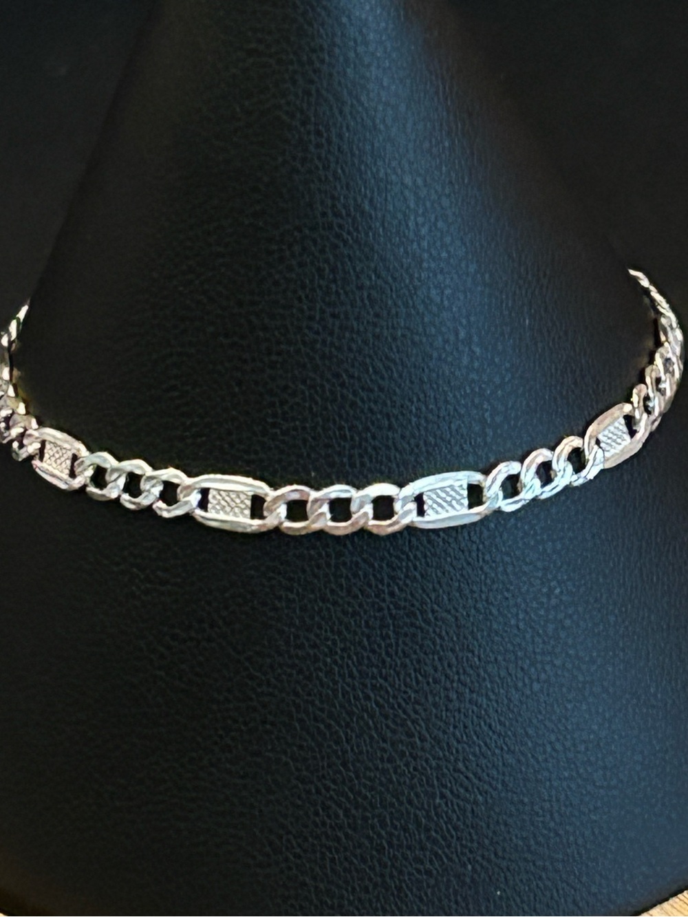 Italian Made Valentino Figaro 7” Inch Bracelet 925 Sterling Silver 3-4mm